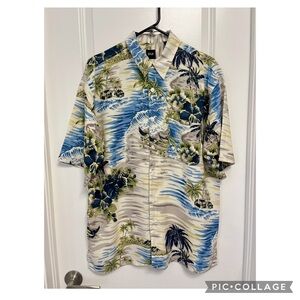 MENS SILK ICON HAWAIIAN SHIRT SS BUTTON DOWN TROPICAL FASHION